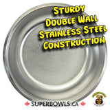 Double wall dog bowl