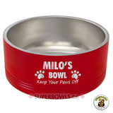 Keep Your Paws Off Personalized Large Bowl