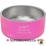 Premium Laser Dog Bowl 